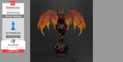 Dark Fantasy Goddess STL Bundle | Fire Demon Queen, Forest Dryad & Ocean Siren