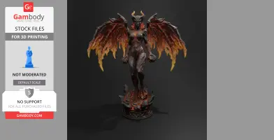 Dark Fantasy Goddess STL Bundle | Fire Demon Queen, Forest Dryad & Ocean Siren