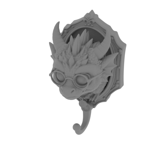 Kawaii Dragon Keyholder.stl