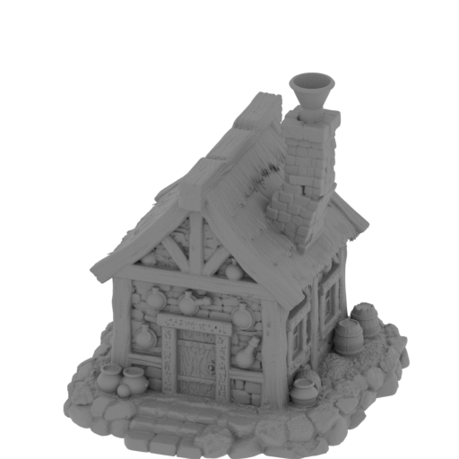 Fantasy Alchemist Cottage.stl