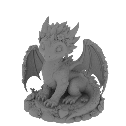 Blossom Heart Dragon.stl