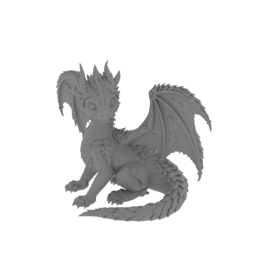 Blossom Meadow Dragon.stl