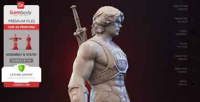 He-Man Masters of the Universe 3D Printer Files | Assembly