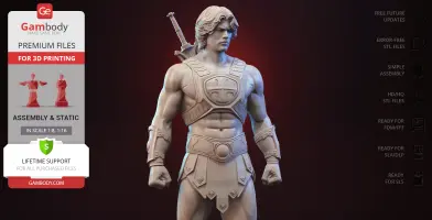 He-Man Masters of the Universe 3D Printer Files | Assembly