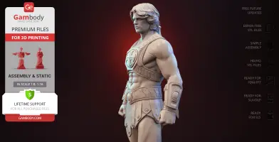 He-Man Masters of the Universe 3D Printer Files | Assembly
