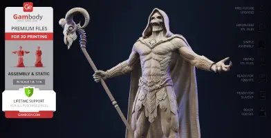Skeletor Masters of the Universe 3D Printer Files | Assembly
