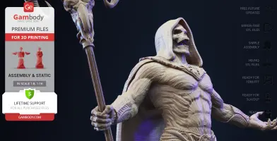 Skeletor Masters of the Universe 3D Printer Files | Assembly