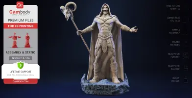 Skeletor Masters of the Universe 3D Printer Files | Assembly