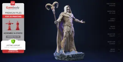 Skeletor Masters of the Universe 3D Printer Files | Assembly