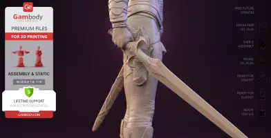 Teela Masters of the Universe 3D Printer Files | Assembly