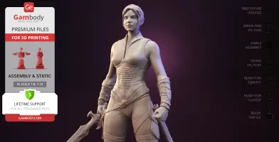 Teela Masters of the Universe 3D Printer Files | Assembly
