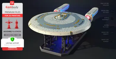 USS Enterprise NCC-1701-C 3D Printer Files | Assembly