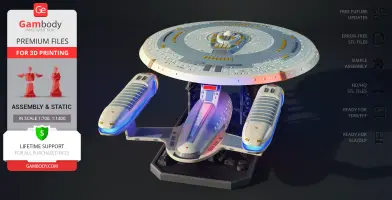 USS Enterprise NCC-1701-C 3D Printer Files | Assembly