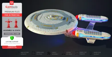USS Enterprise NCC-1701-C 3D Printer Files | Assembly