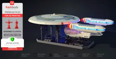 USS Enterprise NCC-1701-C 3D Printer Files | Assembly