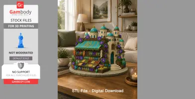 Sultan's Spice & Potion Bazaar STL File for 3D Print