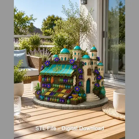 Sultan's Spice & Potion Bazaar STL File for 3D Print