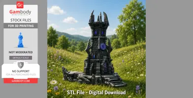Shadowspire Arcane Tower STL File for 3D Print