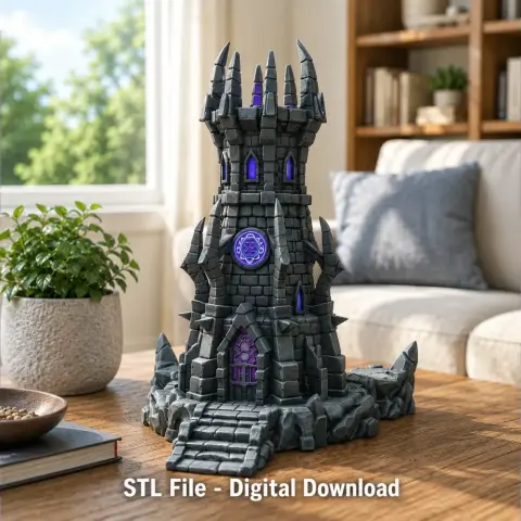 Shadowspire Arcane Tower STL File for 3D Print