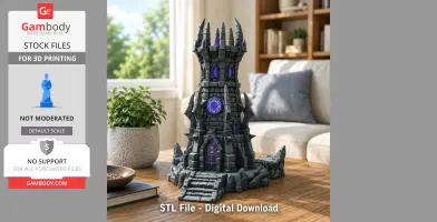 Shadowspire Arcane Tower STL File for 3D Print
