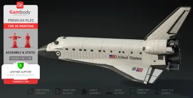 Space Shuttle Discovery 3D Printer Files | Assembly