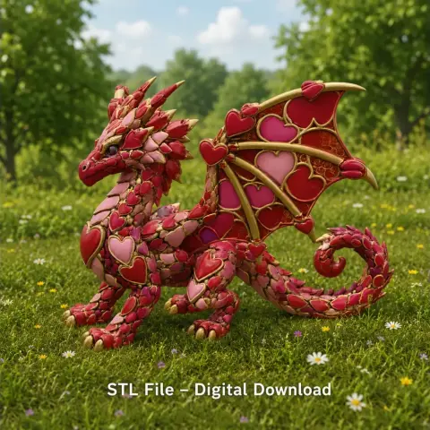 Heartwing Dragon STL File for 3D Print