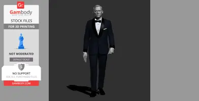 James Bond 007 STL File for 3D Print