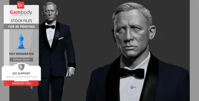 James Bond 007 STL File for 3D Print