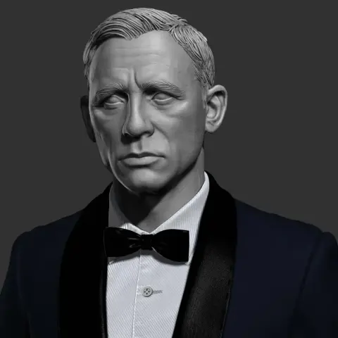 James Bond 007 STL File for 3D Print