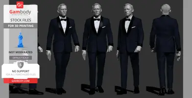 James Bond 007 STL File for 3D Print