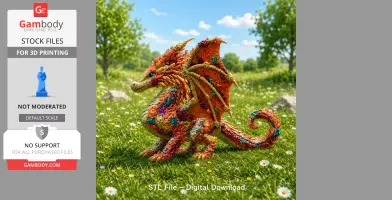 Coral Reef Dragon STL File for 3D Print