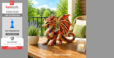 Coral Reef Dragon STL File for 3D Print