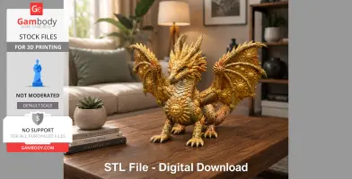 Sunfire Celestial Dragon STL File for 3D Print