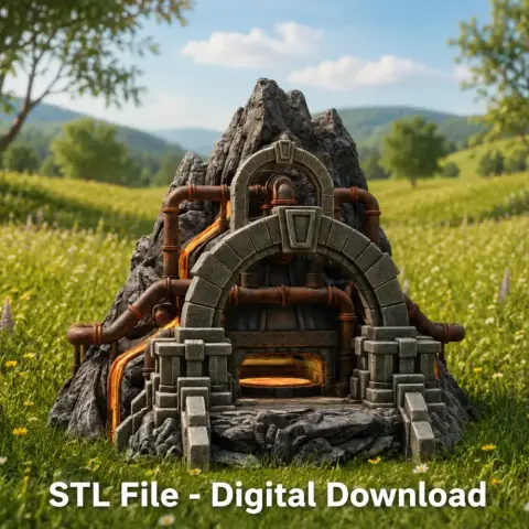 Dwarven Lava Forge STL File for 3D Print