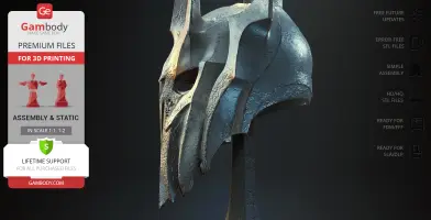 Sauron Helmet 3D Printer Files | Assembly