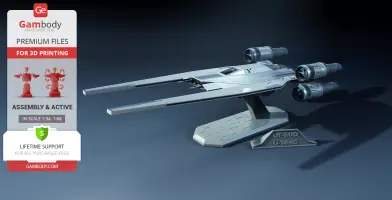 U-Wing Starfighter 3D Printer Files | Assembly + Action