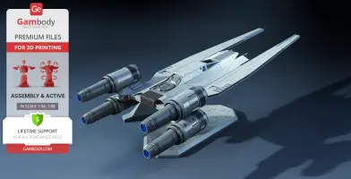 U-Wing Starfighter 3D Printer Files | Assembly + Action