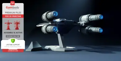 U-Wing Starfighter 3D Printer Files | Assembly + Action