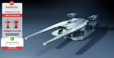 U-Wing Starfighter 3D Printer Files | Assembly + Action
