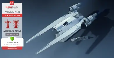 U-Wing Starfighter 3D Printer Files | Assembly + Action
