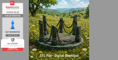 Ancient Chain Portal STL File for 3D Print