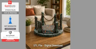 Ancient Chain Portal STL File for 3D Print