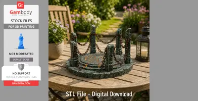 Ancient Chain Portal STL File for 3D Print