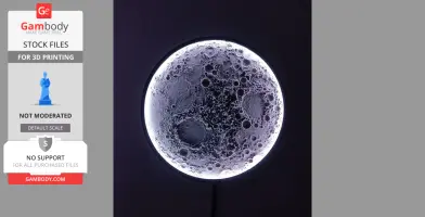 Moon wall lamp