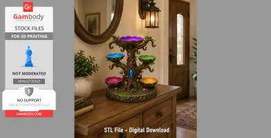 Enchanted Jewelry Tree Display STL File for 3D Print