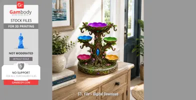 Enchanted Jewelry Tree Display STL File for 3D Print