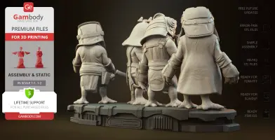 Anzellan Droidsmiths Diorama 3D Printer Files | Assembly