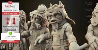 Anzellan Droidsmiths Diorama 3D Printer Files | Assembly