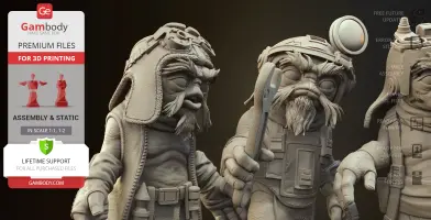 Anzellan Droidsmiths Diorama 3D Printer Files | Assembly