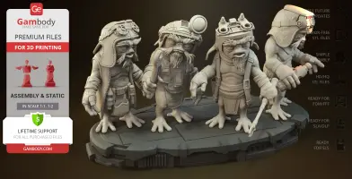 Anzellan Droidsmiths Diorama 3D Printer Files | Assembly